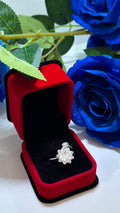 925 Sterling Silver Flower Ring for Women