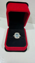 TIBRA Diamond & Emerald Ring | 925 Sterling Silver