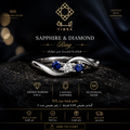 Sapphire & Diamond Ring | خاتم الياقوت والألماس