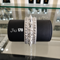 Middle Eastern Style 925 Sterling Silver Bangle | Handcrafted Traditional Bracelet