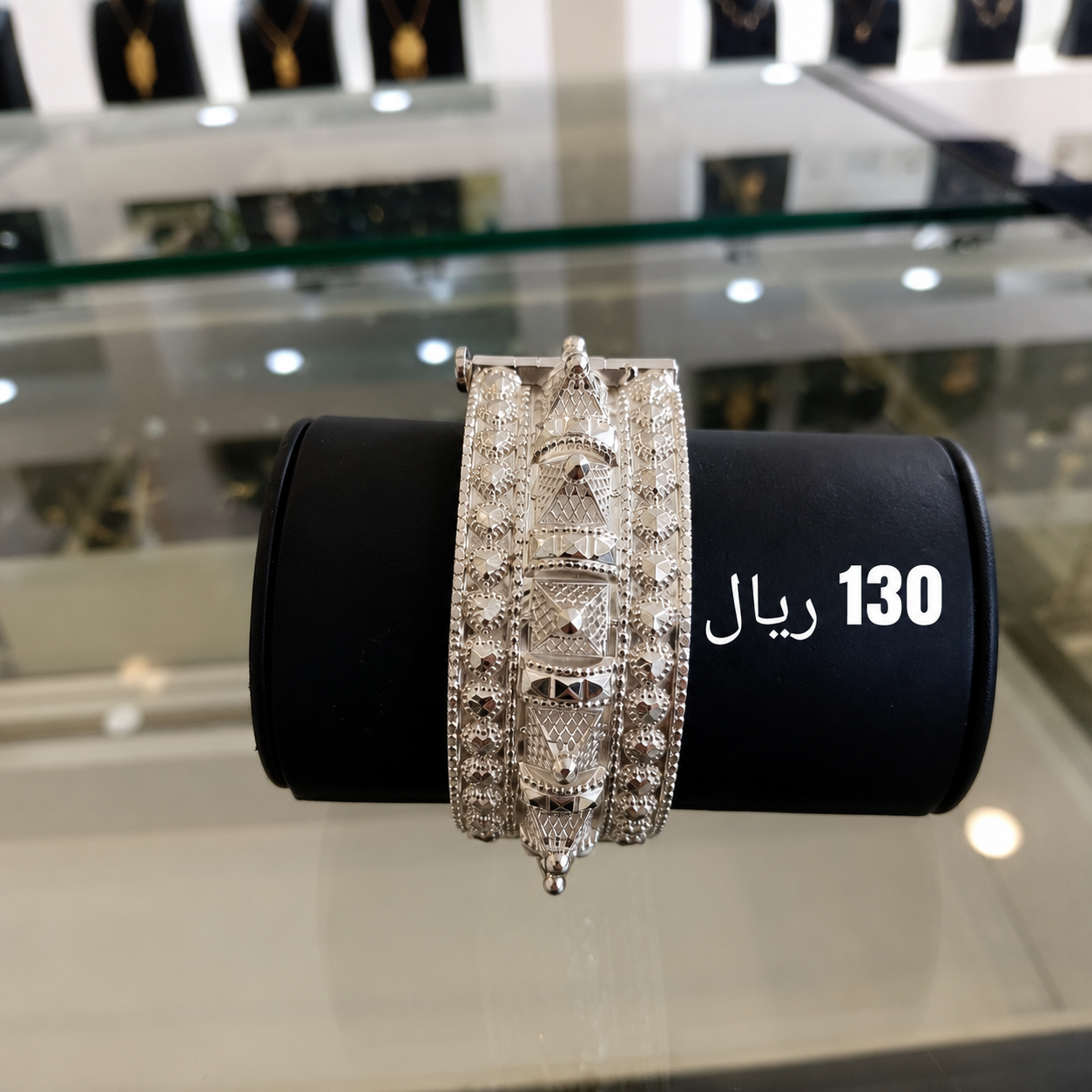Omani Style 925 Sterling Silver Bangle | Traditional Handcrafted Design