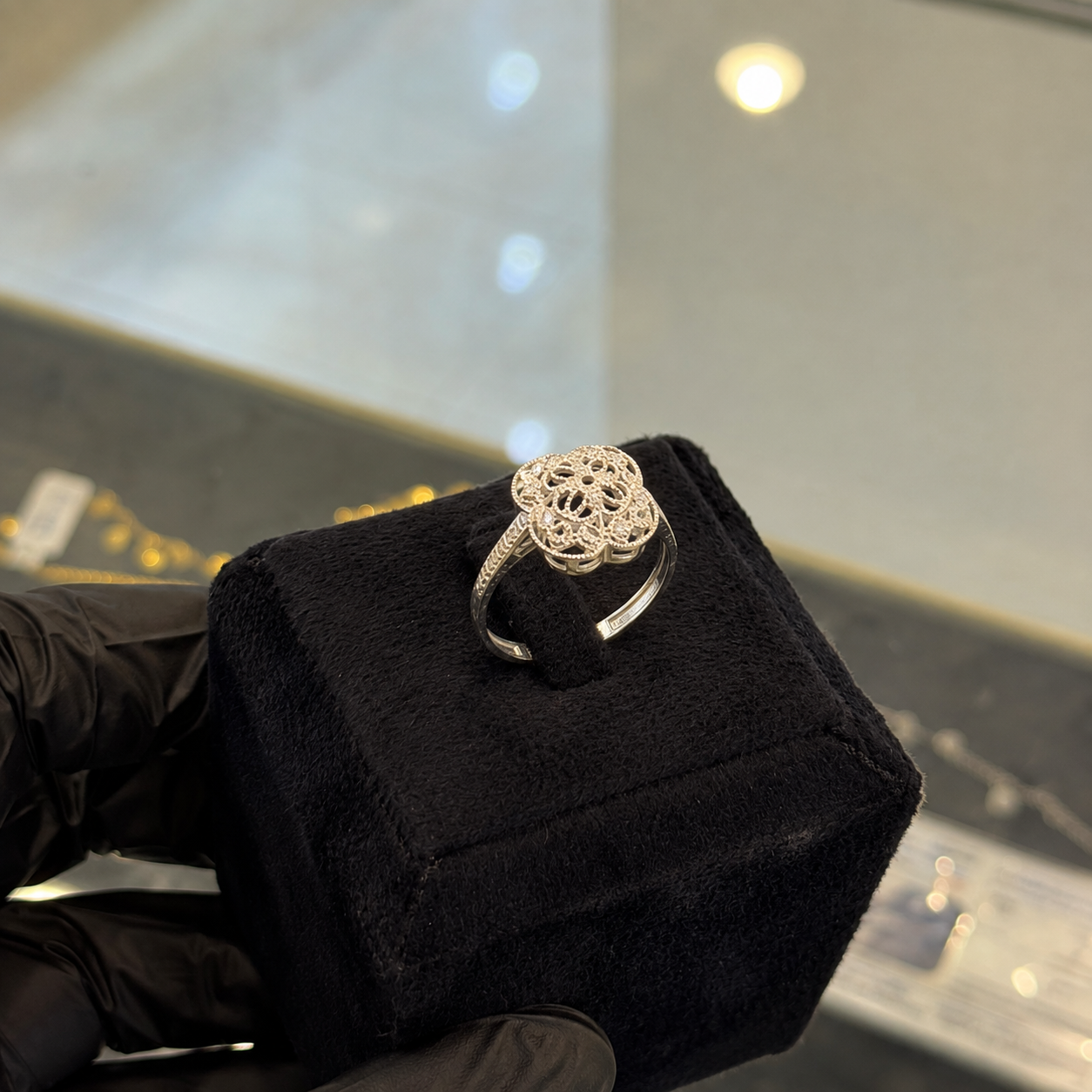 925 Sterling Silver Modern Gulf-Style Ring
